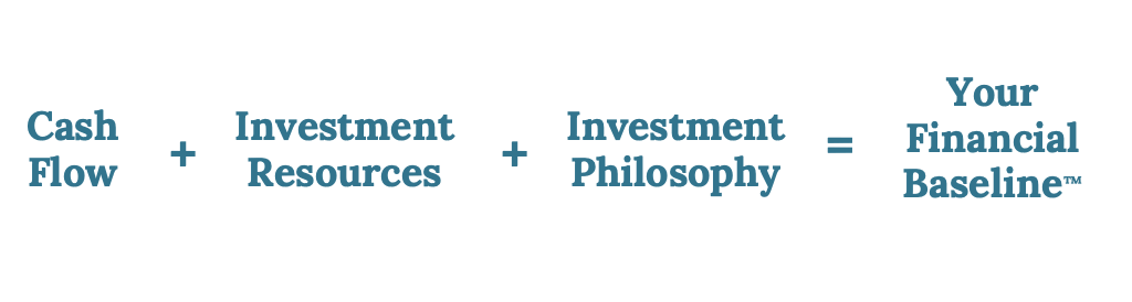 Cash plus investments baseline